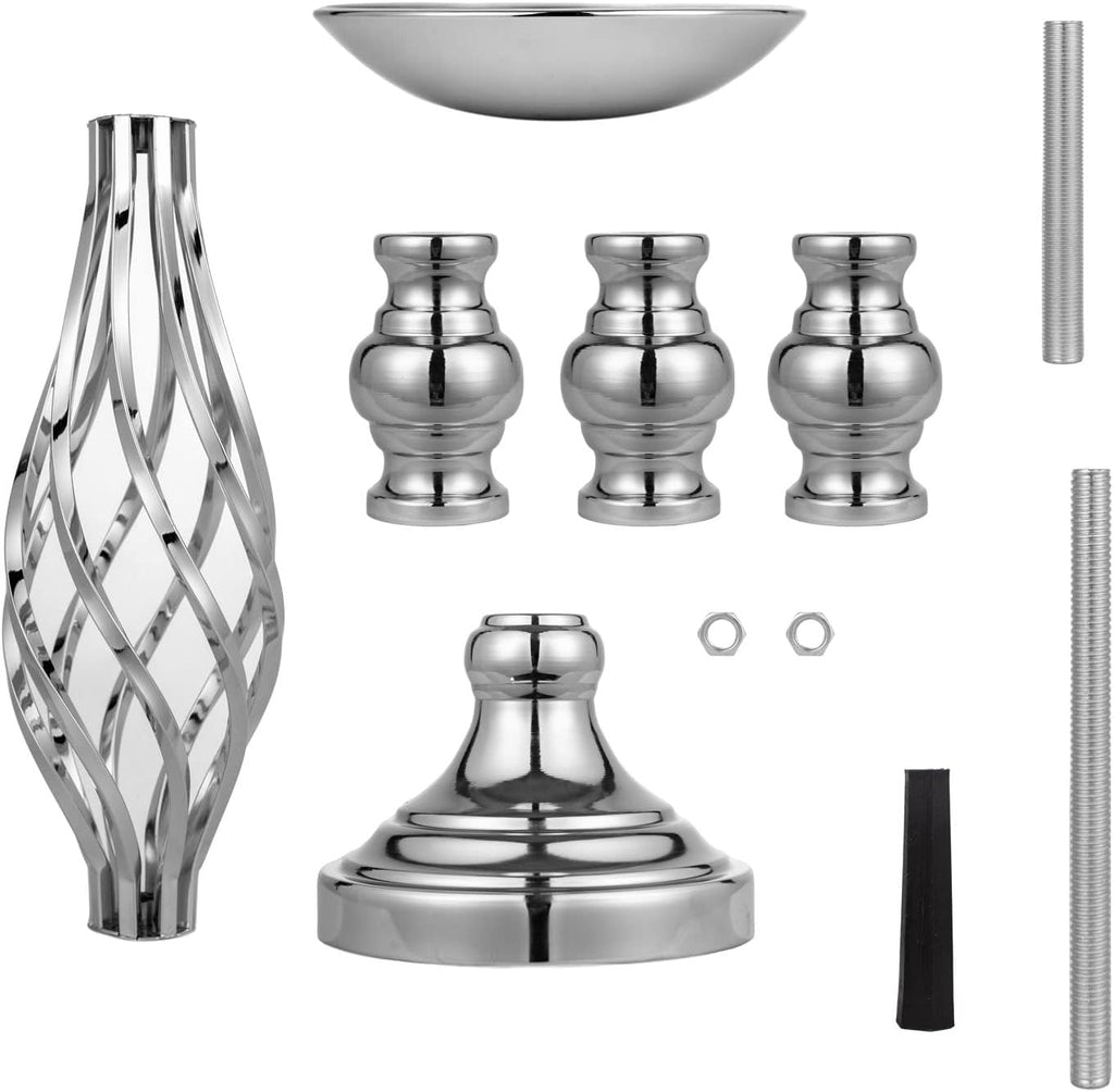 Wedding Centerpieces for Reception Tables, Twist Candleholder Stands, Wedding Flower Arrangement Vases, Metal Centerpieces for Wedding Road-Leading Home Decor