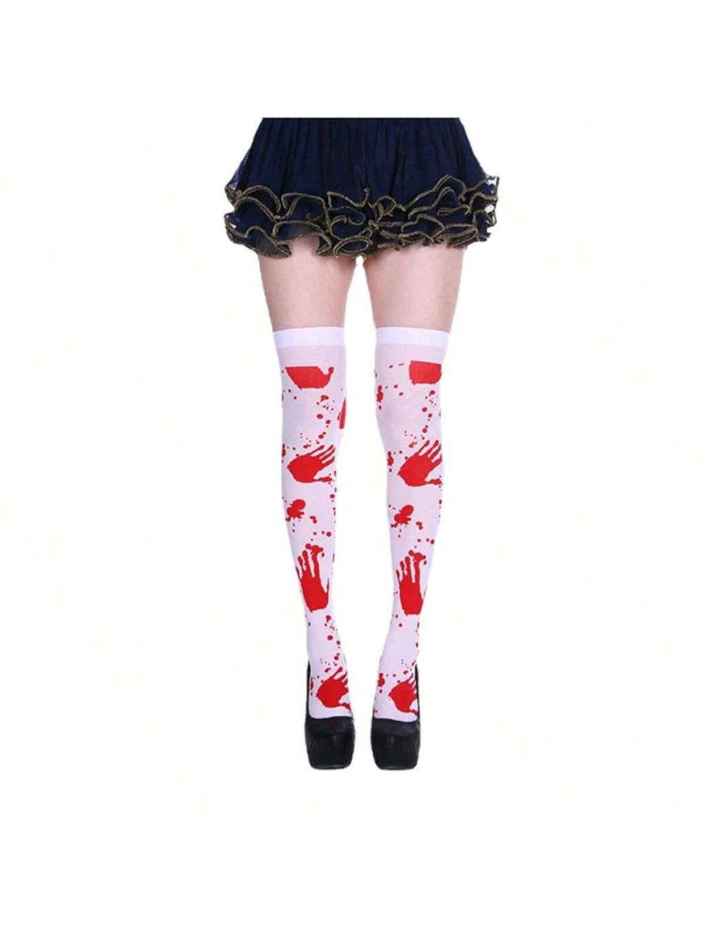 1Pair Halloween Thigh High Socks,Long Stockings,Halloween over Knee Stockings,Halloween Cosplay Festival Socks,Funny Prank Stockings for Halloween,Halloween Party Costume Props,Christmas