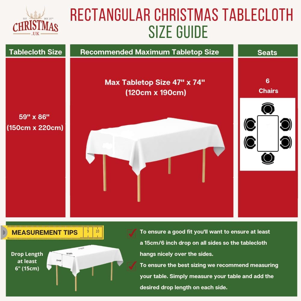 Blue Tartan Christmas Table Cloth Rectangle Table Cloths (59" X 86", Traditional)