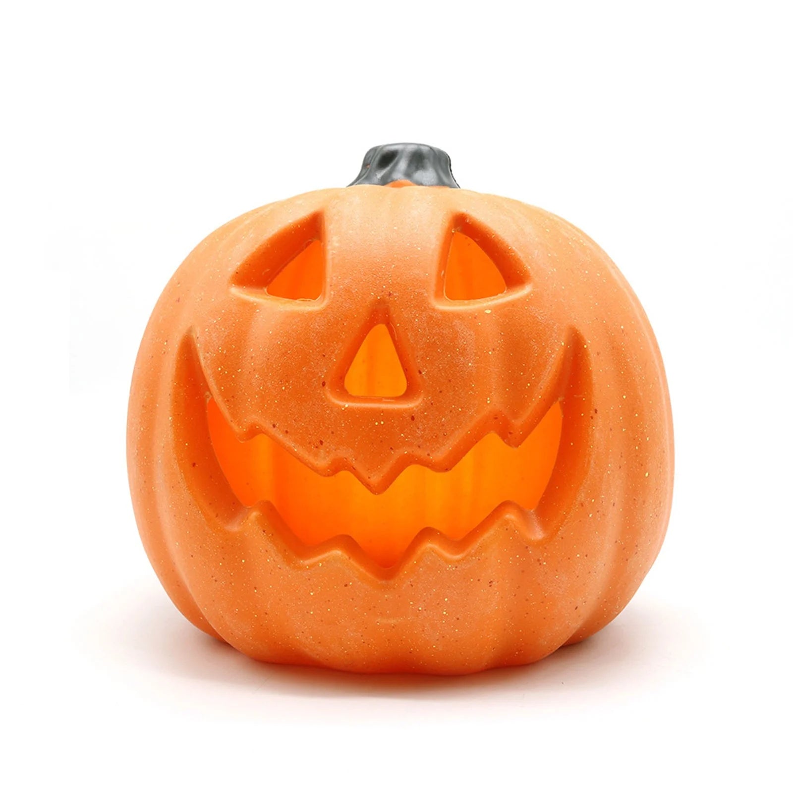 Halloween Hot Decorations Halloween Blown Moulded Hollow Pumpkin Halloween Luminous Pumpkin Decoration Easter Led Props, 1*Pumpkin Lanterndesktop Ornament