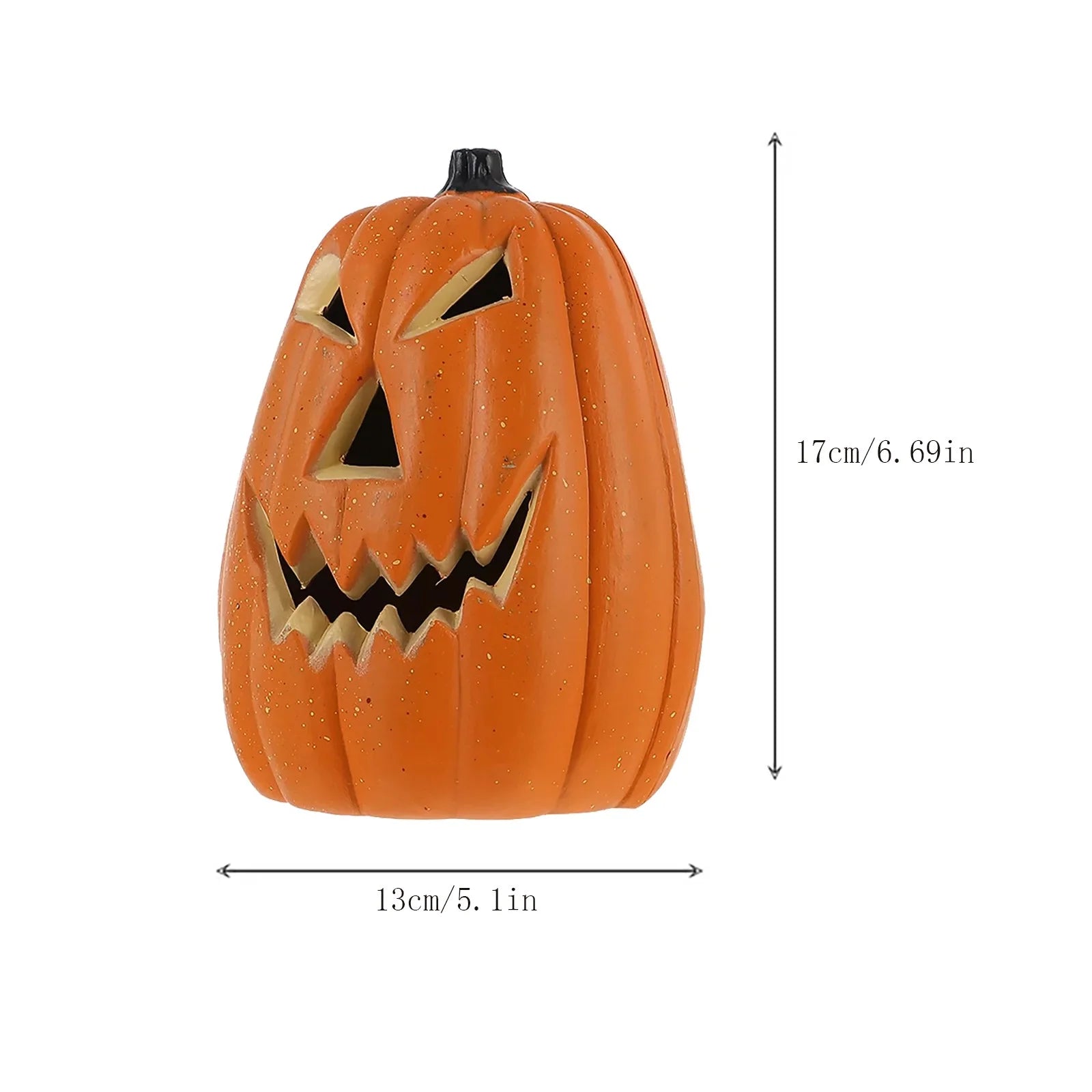 Halloween Pumpkin Lights LED Halloween Orange Plastic