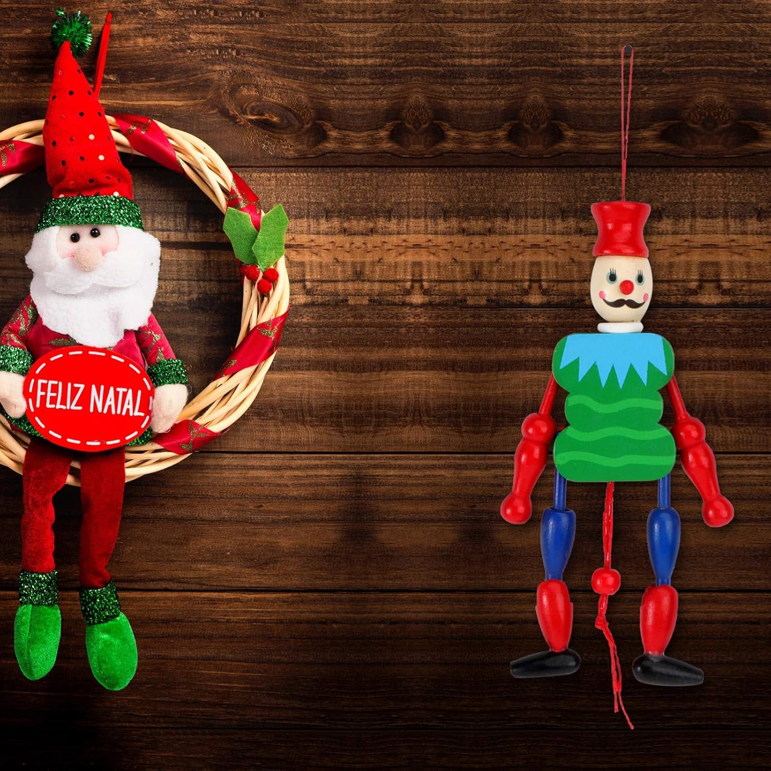 2Pcs Wooden King Puppet for Boys and Girls for Boys and Girls Home Ornament Random Color