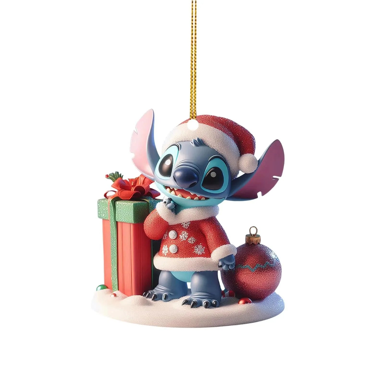 2D Acrylic Christmas Stitch Christmas Tree Ornament