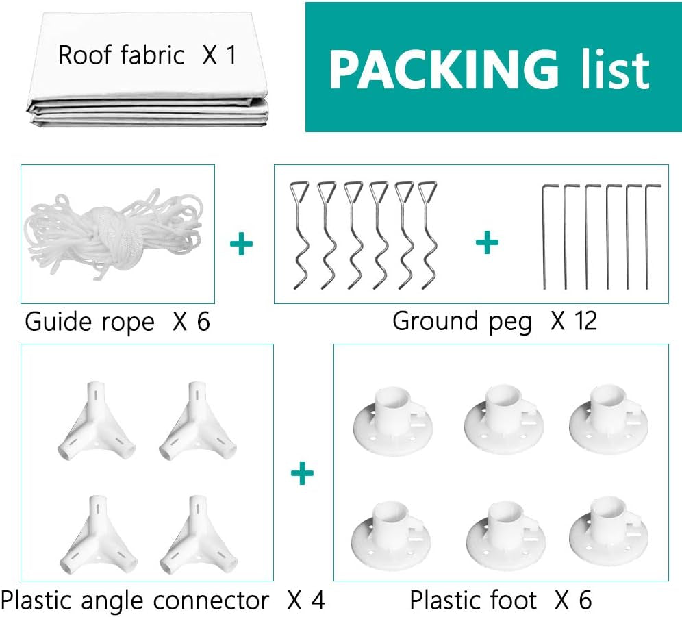 Gazebo Tent 10'X30' Canopy Tent Outdoor Gazebo Canopy Wedding Party Tent Heavy Duty Gazebo Pavilion, White (10X30Ft 5 Removable Sidewalls)