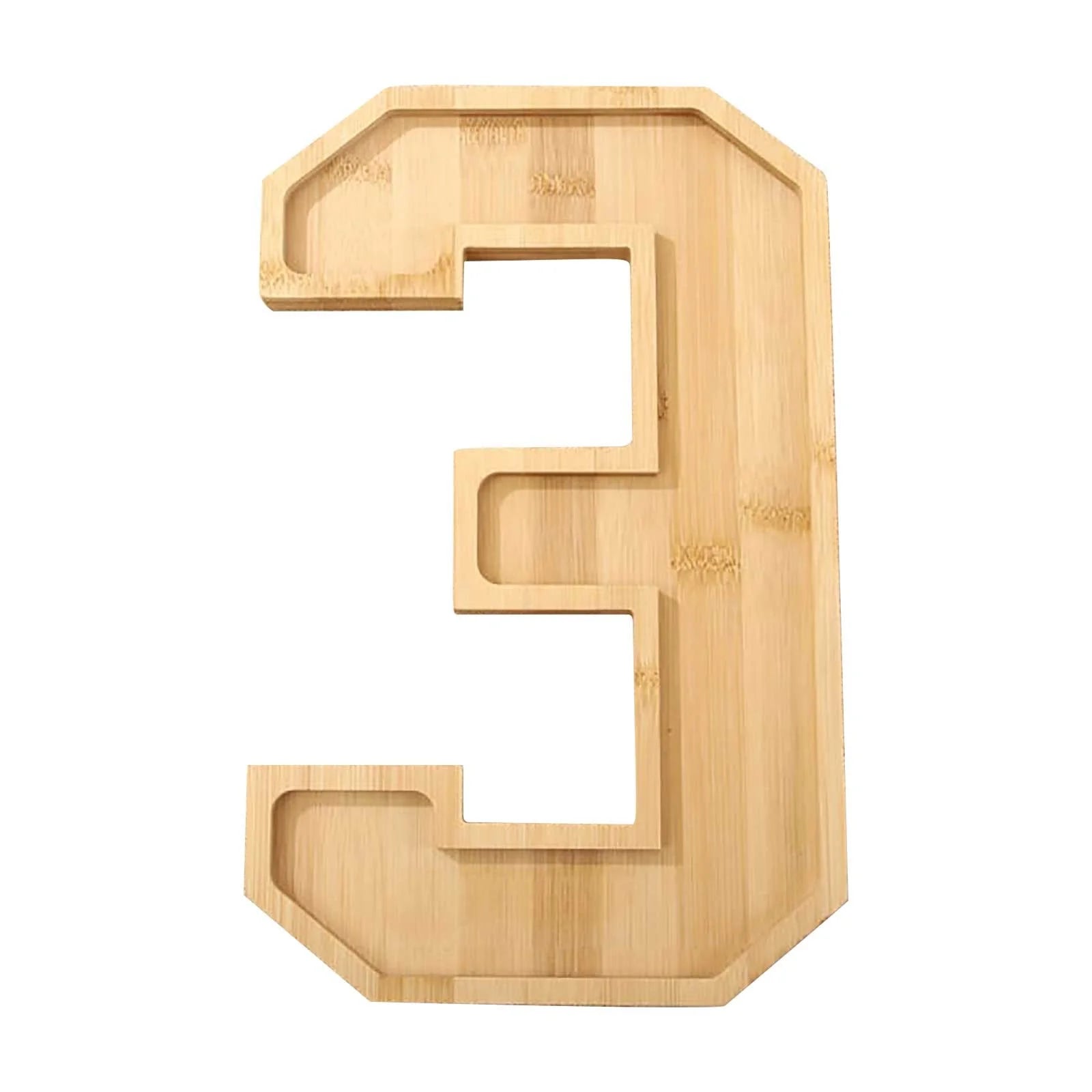 Christmas Decorations Clearance! Number Wooden Charcuterie Boards Wooden Numbers Shape Cheese Board Cheese Tray Platter Xmas Serving Dishes for Party Fruit Snack Food Meat Cookies Home (3)