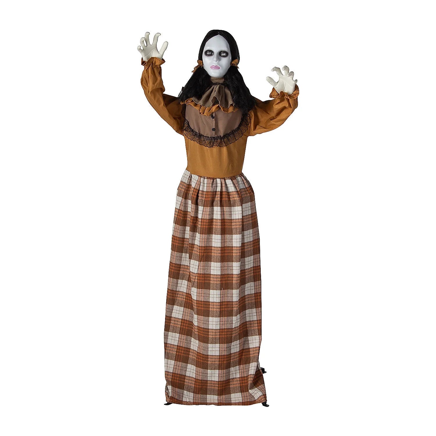 5 Ft. Standing Creepy Woman Plastic Pop-Up Halloween Decoration