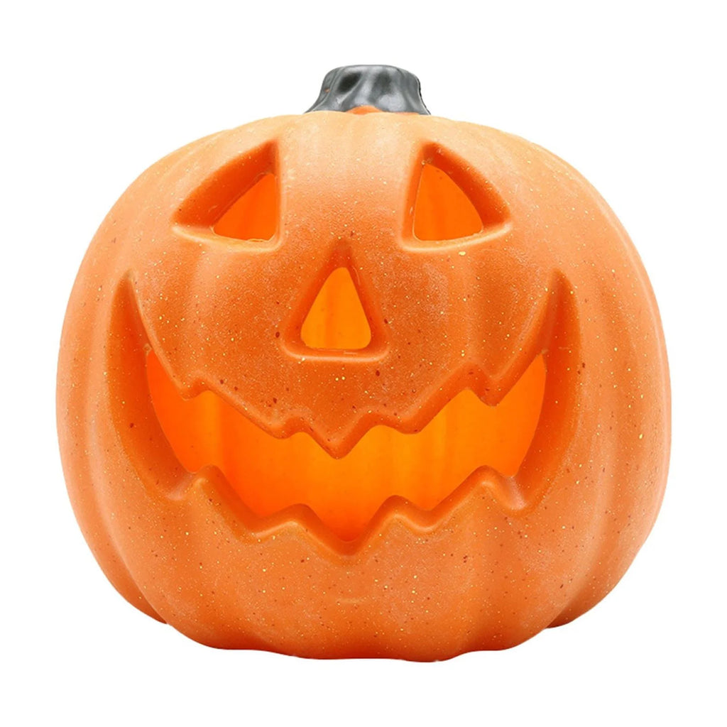 Halloween Hot Decorations Halloween Blown Moulded Hollow Pumpkin Halloween Luminous Pumpkin Decoration Easter Led Props, 1*Pumpkin Lanterndesktop Ornament
