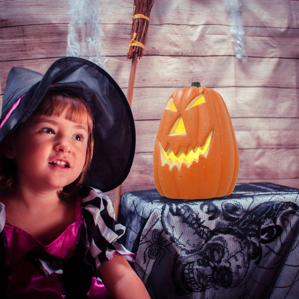 Halloween Pumpkin Lights LED Halloween Orange Plastic