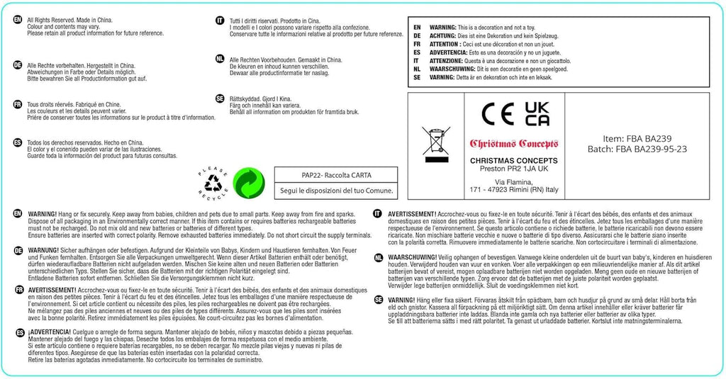 ® Pack of 15-8.5Cm Droplet Baubles - Matte & Glitter Design - Christmas Ornaments (Rioja Red)