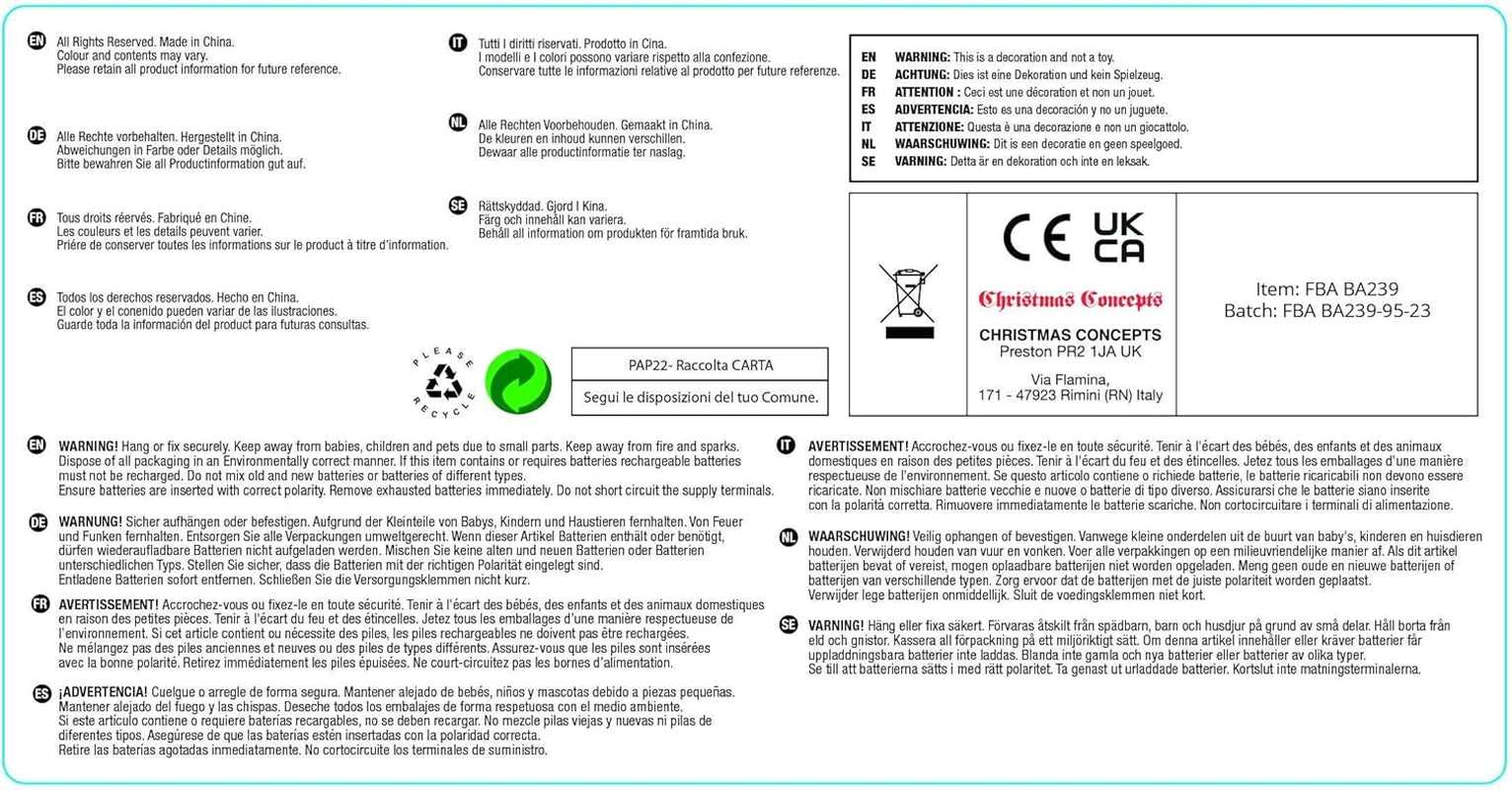 ® Pack of 15-8.5Cm Droplet Baubles - Matte & Glitter Design - Christmas Ornaments (Rioja Red)