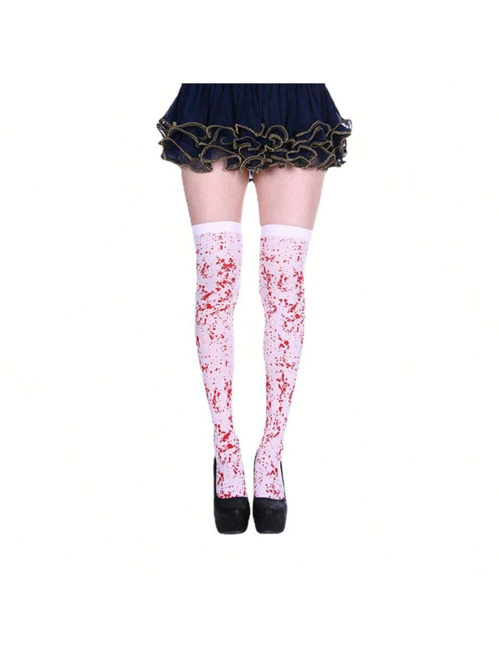 1Pair Halloween Thigh High Socks,Long Stockings,Halloween over Knee Stockings,Halloween Cosplay Festival Socks,Funny Prank Stockings for Halloween,Halloween Party Costume Props,Christmas