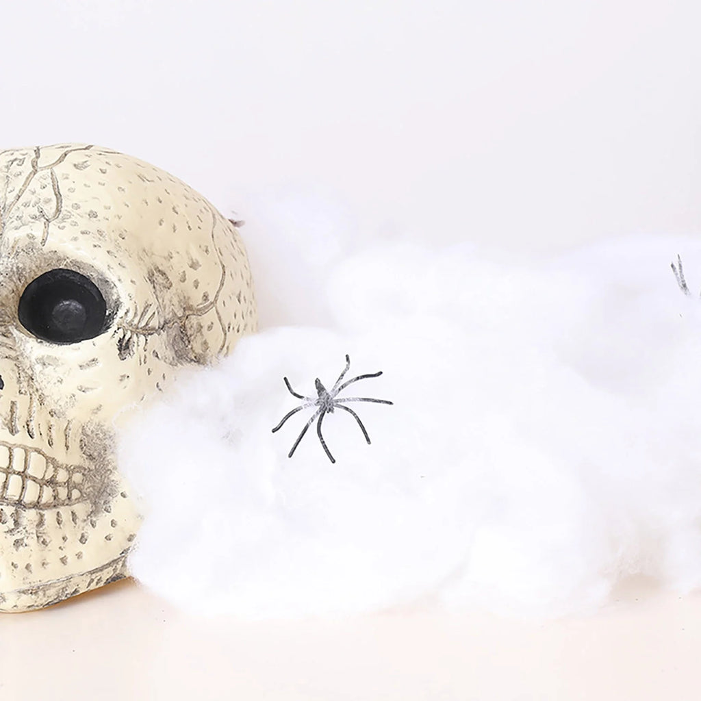 300 Sq Ft Halloween Spider Web Decorations, with 2 Black Fake Spiders, Outdoor Large Stretch Spider Web Cobwebs Indoor White Halloween Decorations