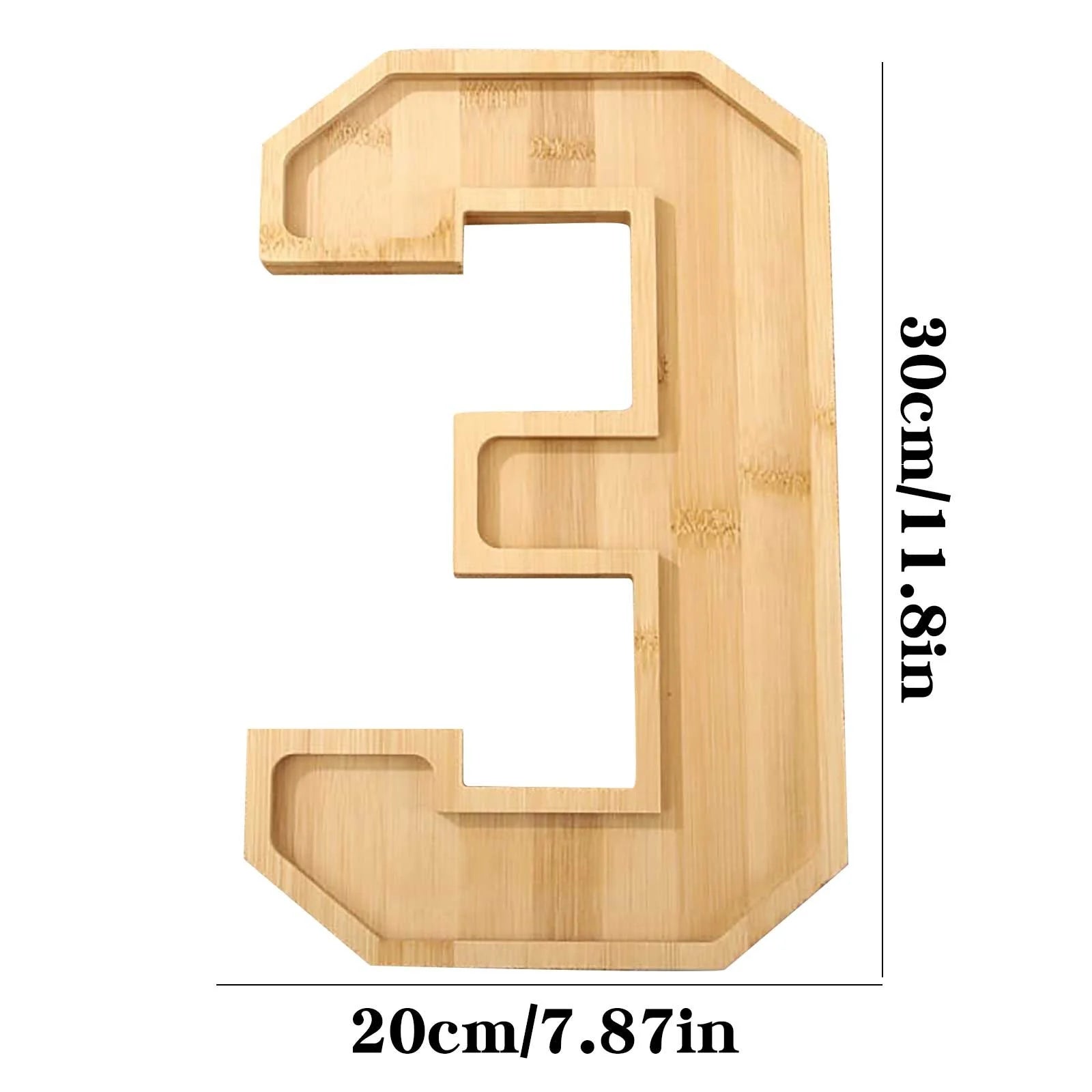 Christmas Decorations Clearance! Number Wooden Charcuterie Boards Wooden Numbers Shape Cheese Board Cheese Tray Platter Xmas Serving Dishes for Party Fruit Snack Food Meat Cookies Home (3)